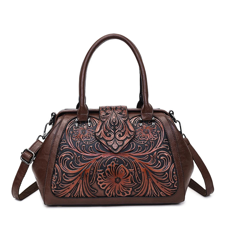 Bolso Retro de alta calidad, bolso de hombro para mujer, bolso de diseñador lujoso, bolsillo de oficina en relieve 3D, Bolsos de marca Lujo, nuevo paquete de regalo