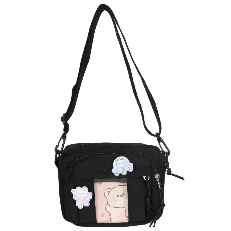Nuevo Bolso Kawaii para niñas, novedad de 2024, Bolso transparente JK, Bolso cruzado pequeño para mujeres, bolsos y Bolsos de hombro, Bolso Itabag