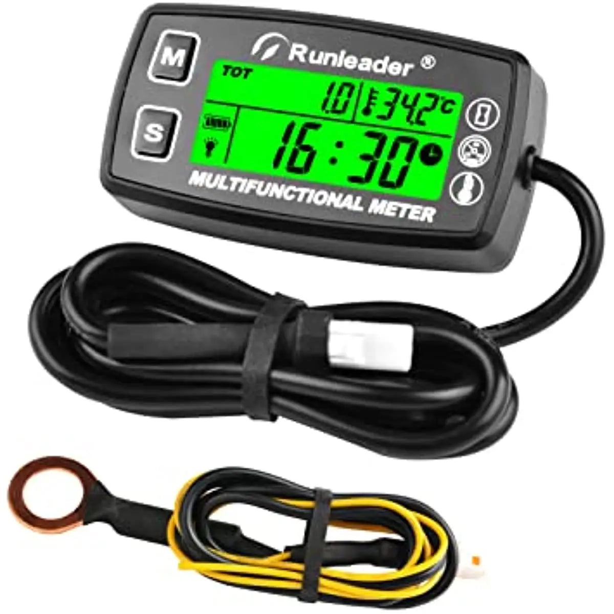 Medidor de temperatura Digital RPM para motor de Gas, moto, Jet Ski, Buggy, SnowblowTractor, Pit Bike, Paramotor