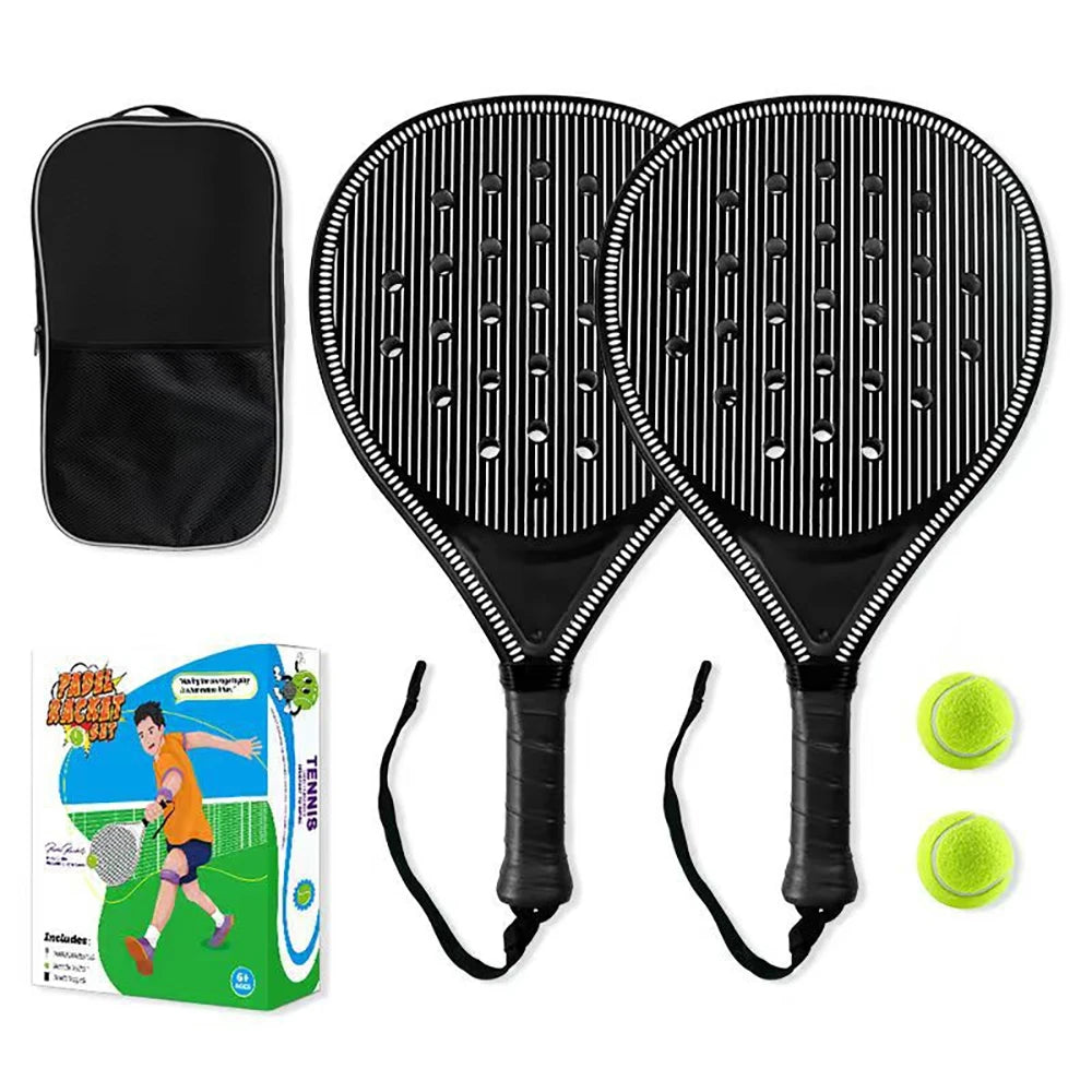 Raqueta de tenis |   Raqueta de padel, hecha de material de fibra de carbono ultraligero, con fuerte elasticidad y buena calidad