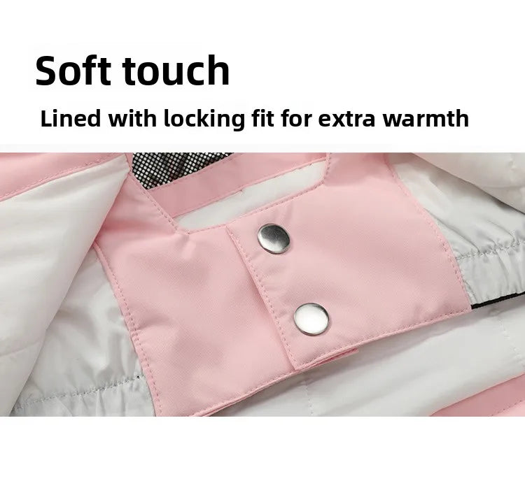 Trajes de esquí para niños, calentador de cuerpo para exteriores, traje de Snowboard, chaqueta térmica + Pantalones, monos de esquí, conjuntos de nieve impermeables para invierno para niños