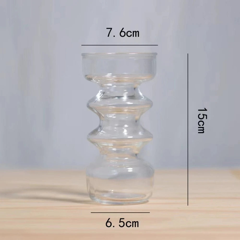 Jarrones coloridos, adornos de vidrio, decoraciones de escritorio, ramos de flores secas, salas de estar, arreglos florales, jarrones Vintage