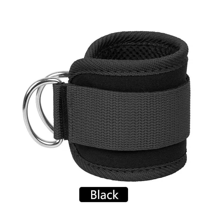 Correas de tobillo para Fitness, puños de soporte ajustables con anillo en D, polea para entrenamiento de fuerza de piernas para gimnasio con hebilla, protector deportivo, abductores de seguridad