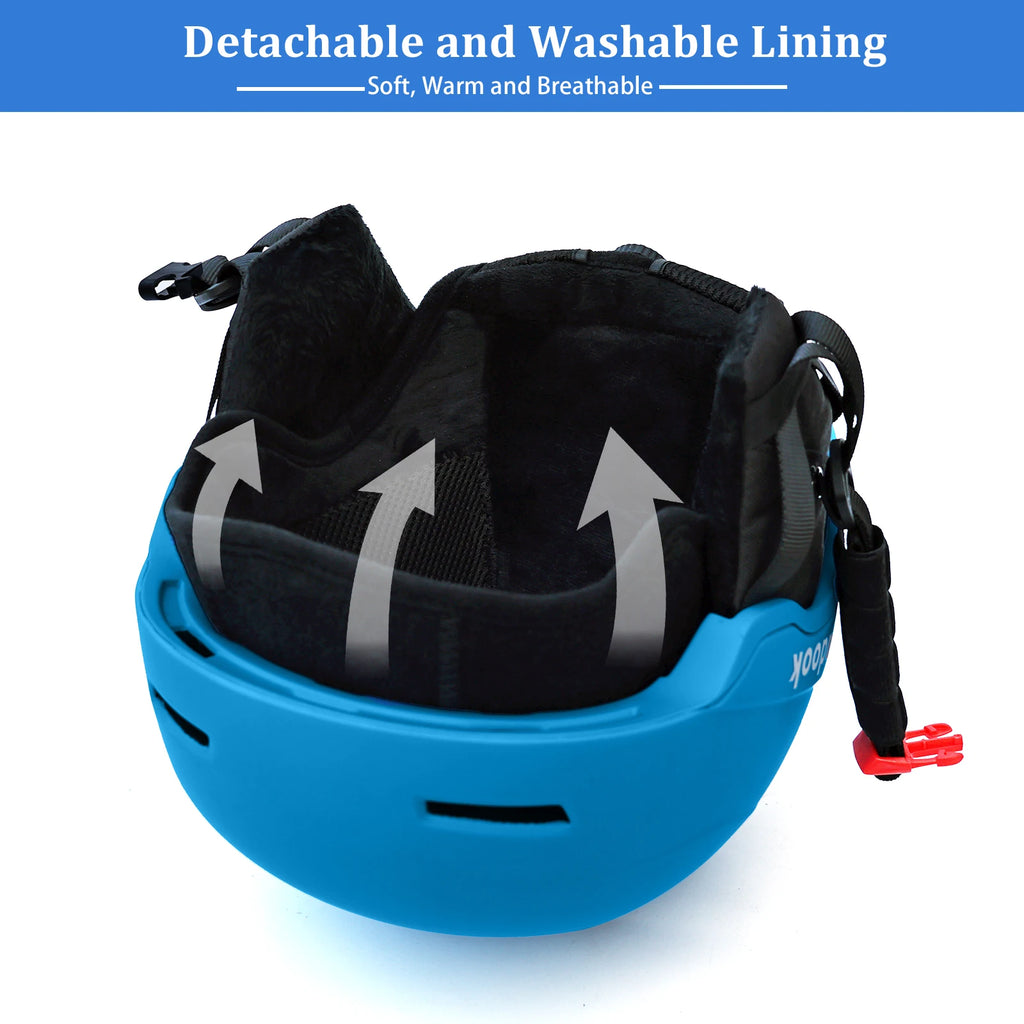 Casco de esquí - Casco de snowboard para adultos y jóvenes - Casco de nieve con carcasa de PC y espuma EPS, casco deportivo para nieve Casco de snowboard