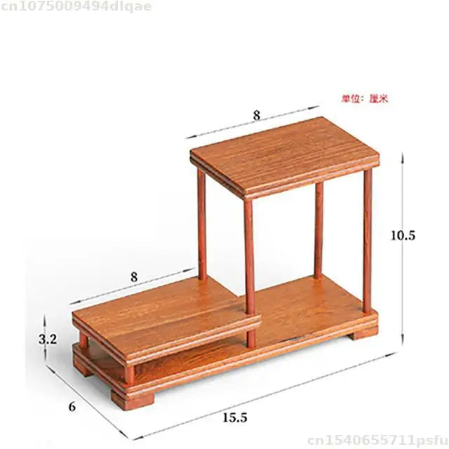 Artesanías de madera Natural, patio, jardines, decoraciones de invernadero, estantes para plantas, floreros, macetas, Bases de exhibición