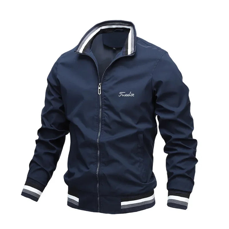 2025 Chaqueta de golf informal Ropa de golf para hombres Chaqueta casual de otoño Chaqueta de golf de moda para hombres a prueba de viento