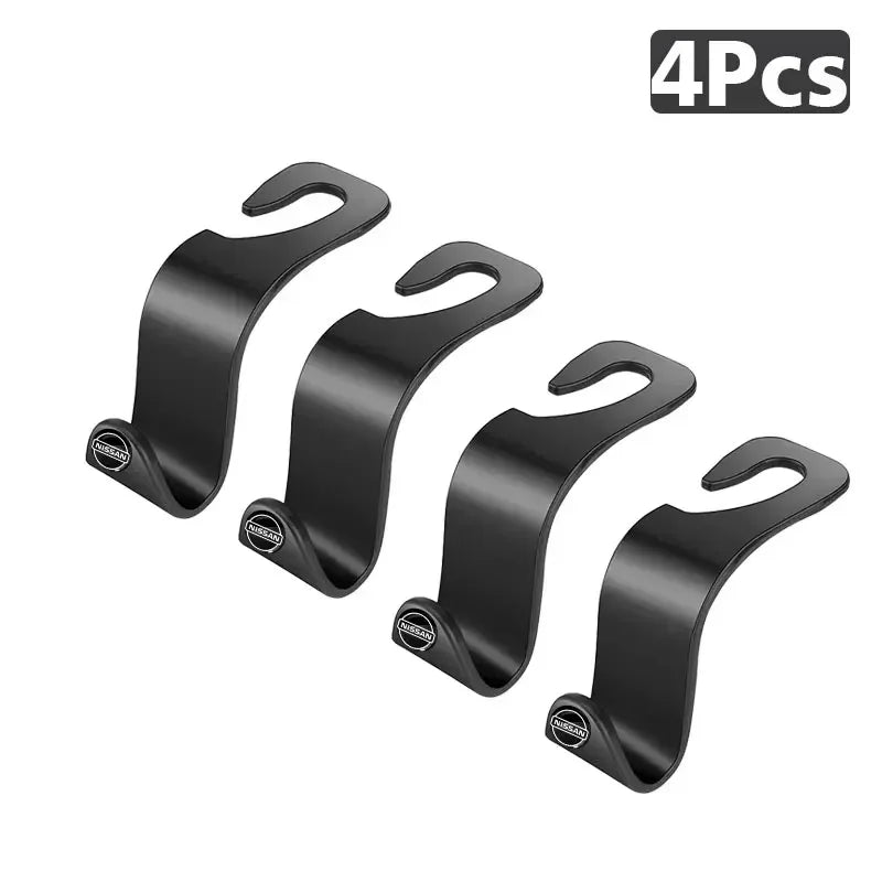 Gancho para reposacabezas de asiento de coche, accesorios interiores para coche con emblema del logotipo Nismo R34 GTR Tiida Sylphy Teana X-trail Qashqa