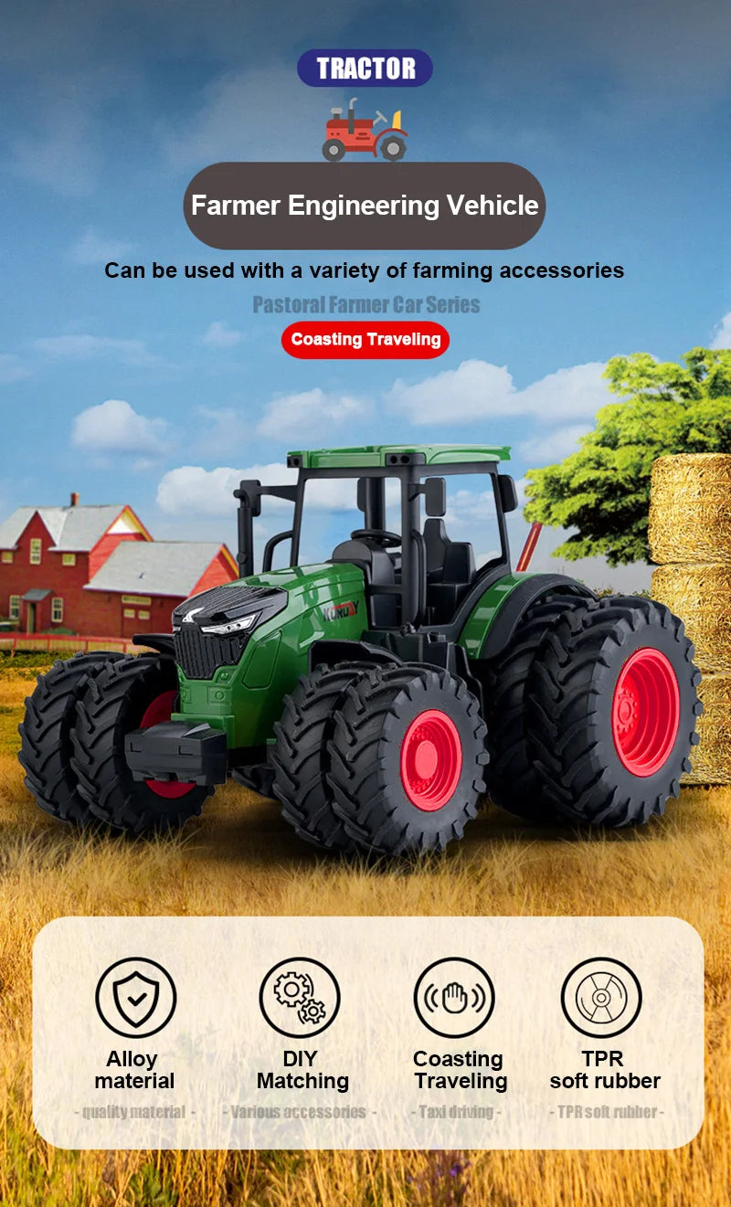 Juguetes para niños Modelos de coches Tractor Múltiples accesorios para elegir