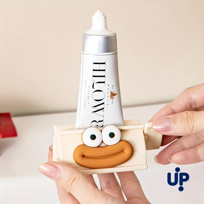 Dispositivo de cuidado bucal de salchicha alegre: conveniente para llevar sin necesidad de fuente de alimentación Exprimidor de pasta de dientes