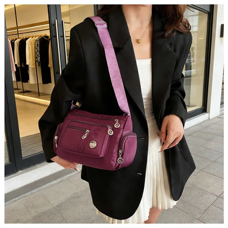 Bolso de mujer, bolso bandolera, bolso cuadrado pequeño de moda, mochila pequeña con múltiples compartimentos, bolso de hombro pequeño, bolso de mujer