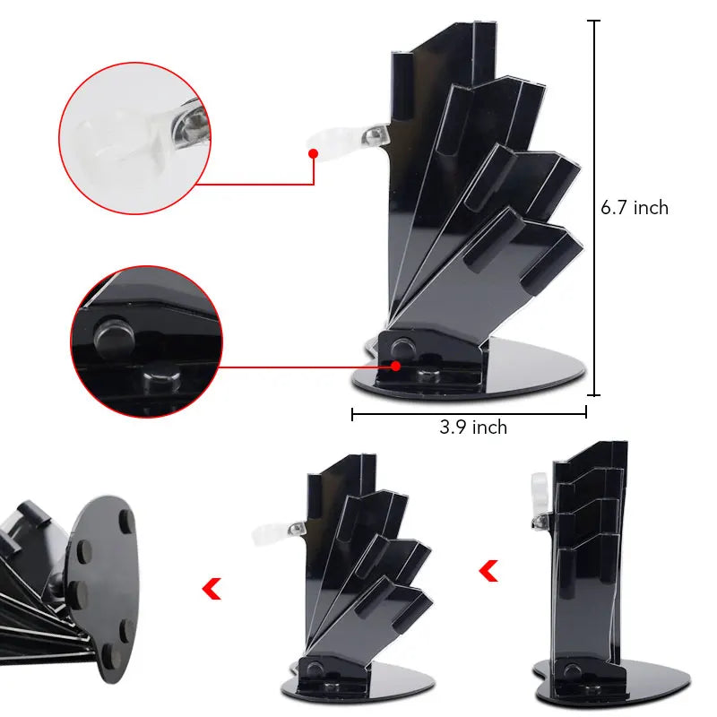 Juego de cuchillos de cerámica para cocina, pelador de frutas multiusos de 3, 4, 5 y 6 pulgadas con funda, hoja negra, cuchillo de Chef de pan