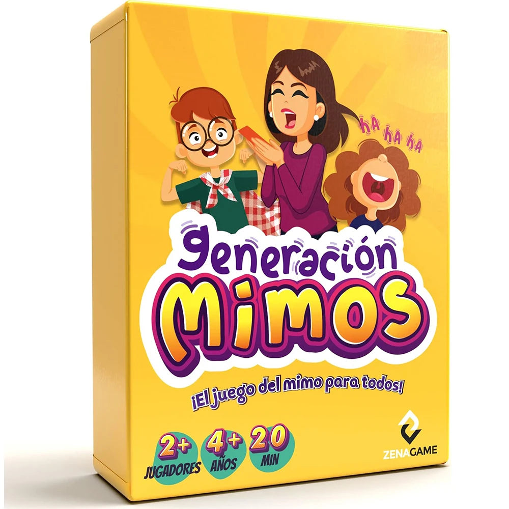 Generación Mimos Juego de Mesa Familiar Divertido con 400 Mímicas para Niños y Adultos Juego de Cartas de Mímica