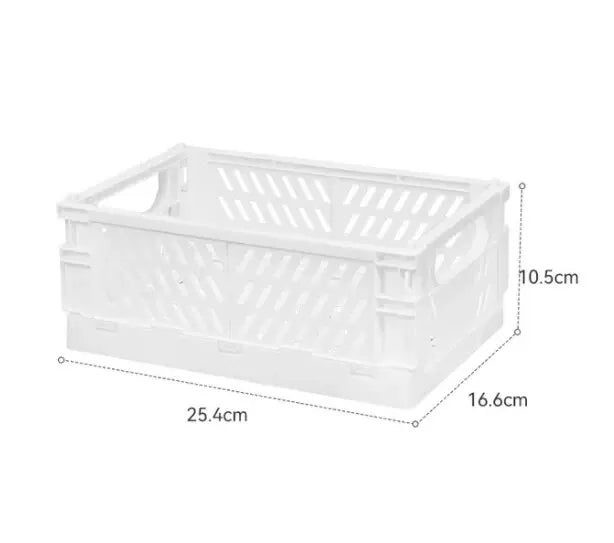 Caja de almacenamiento plegable de plástico, caja plegable, cesta apilable, joyería, juguetes, cajas para caja de almacenamiento, organizador portátil