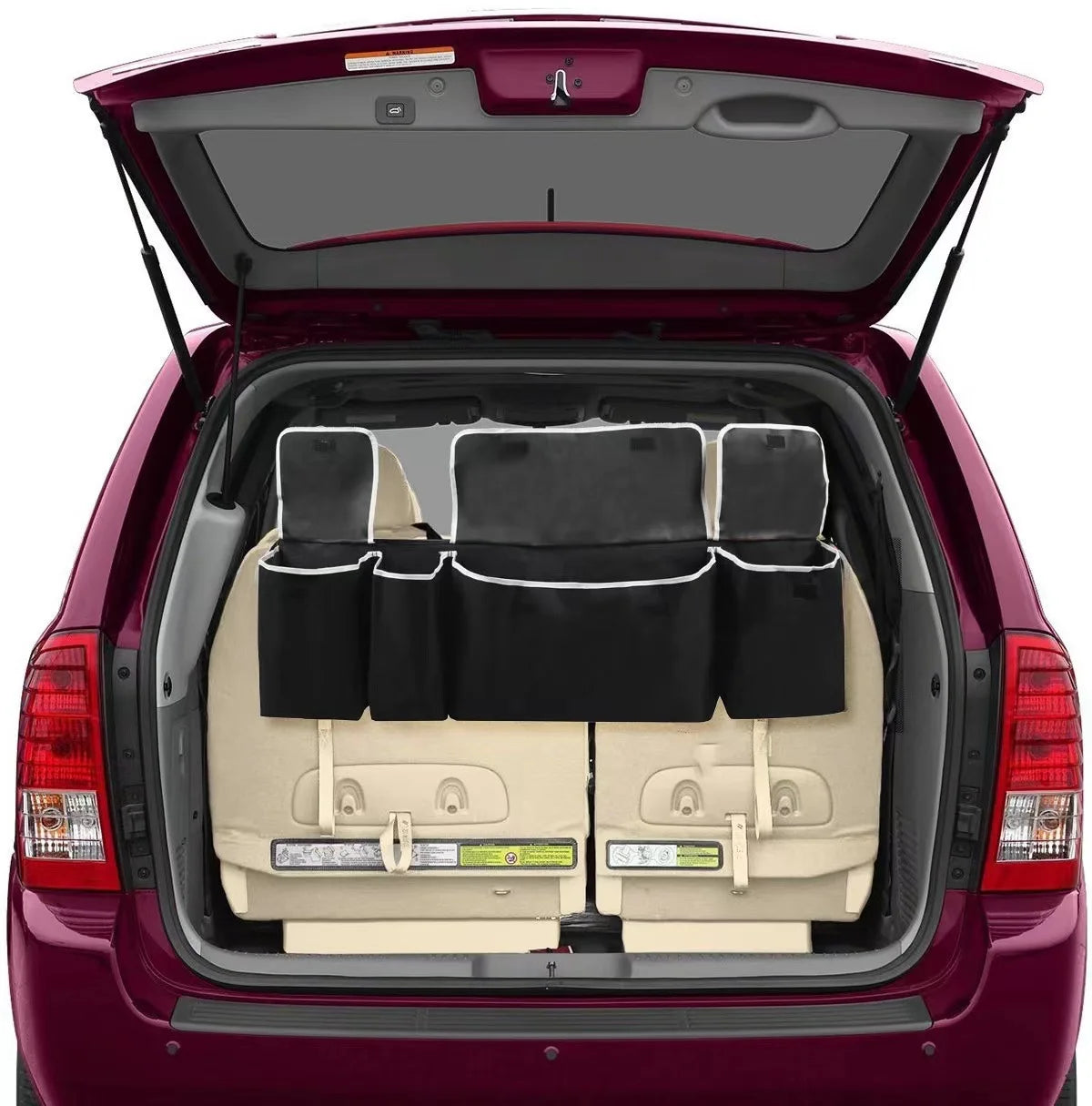 Bolsa de almacenamiento versátil para maletero de coche, tela Oxford, colgante para asiento trasero, caja organizadora para Interior de automóvil