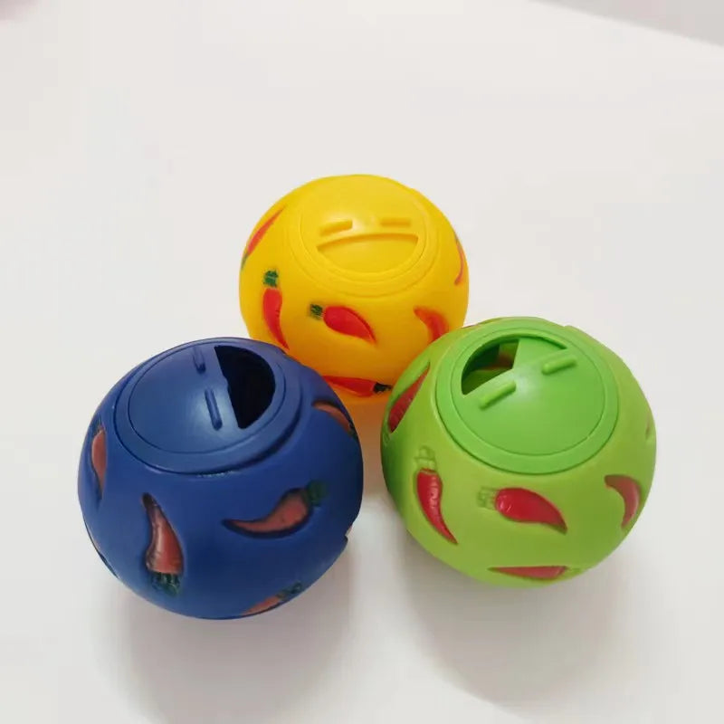 Bola de golosina para conejos, alimentador lento para mascotas, juguete interactivo para conejitos, pelota de juguete para aperitivos, juguetes de alimentación resistentes a mordeduras, hurón, gatito, conejillo de indias, g