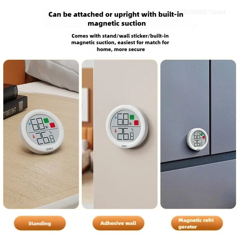 Medidor de Temperatura y Humedad para el Hogar, Termómetro Electrónico de Alta Precisión, Termómetro de Pared para Habitación de Bebé, Tabla de Temperatura Seca y Húmeda
