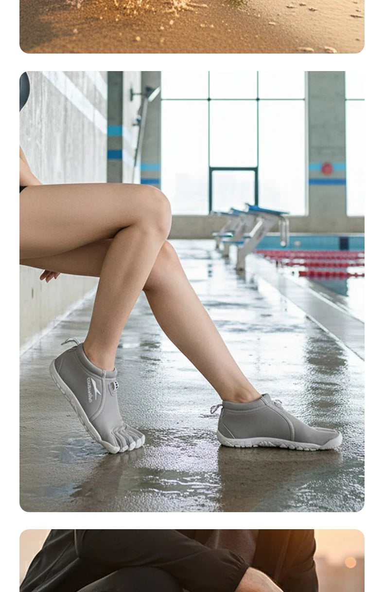 Zapatos de Neopreno de Cinco Dedos, Zapatillas de Agua Descalzas para Buceo, Voleibol de Playa y Caminatas en Arrecifes Costeros