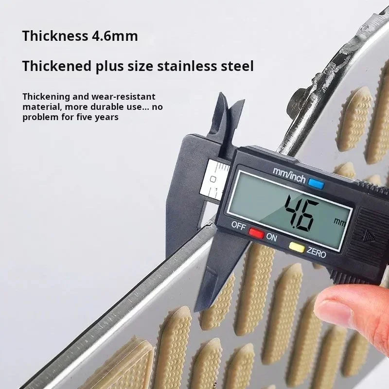 Alfombrillas para coche, pedales resistentes al desgaste, pedales gruesos de acero inoxidable, almohadillas protectoras metálicas para cabina de conductor, piezas antideslizantes