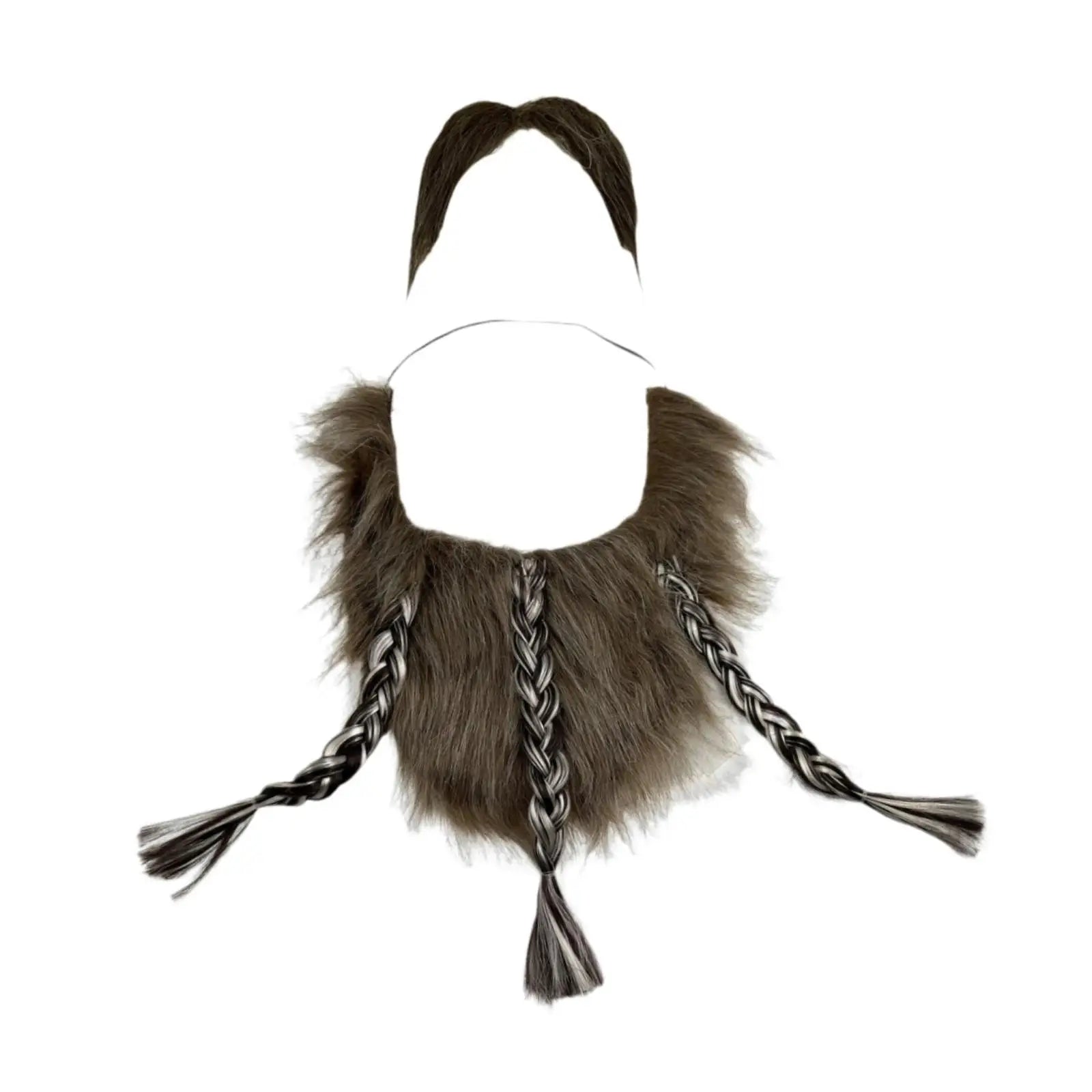 Vestido de bigote falso, barba falsa para actuación en escenario, mascarada de Halloween