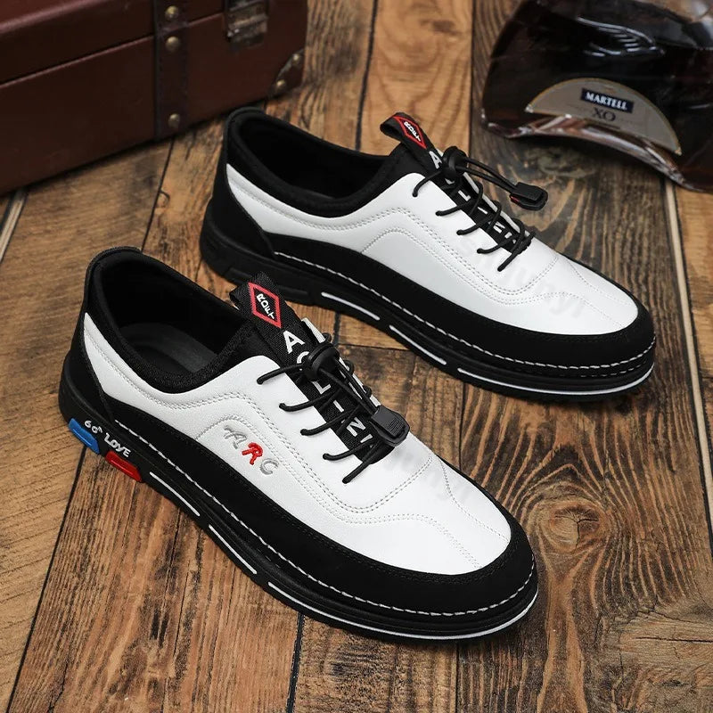 Zapatos informales para hombre, moda de otoño 2025, cómodos zapatos de negocios antideslizantes para hombre, calzado ligero de talla grande 39-44, zapatillas nuevas para hombre