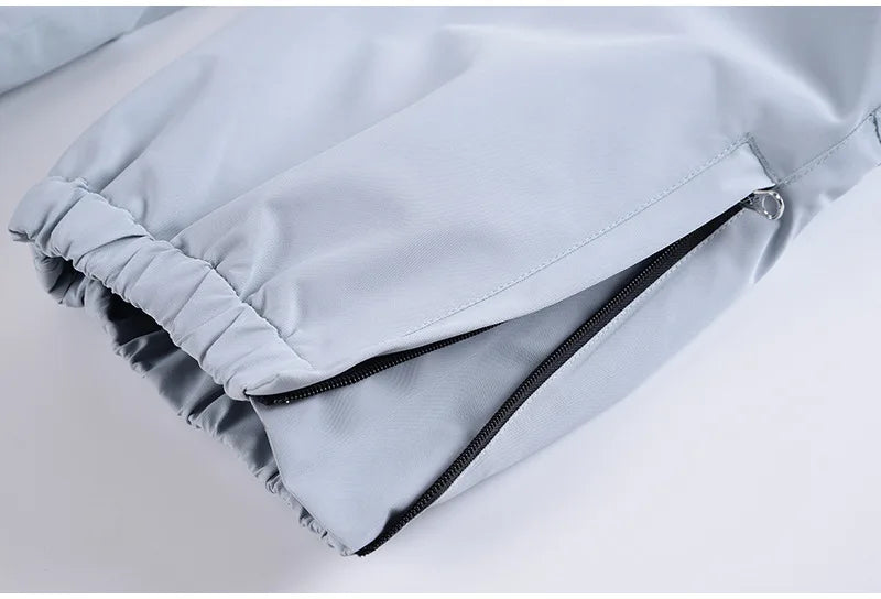 Traje de esquí para hombre y mujer, chaqueta de esquí impermeable a prueba de viento y pantalones con correa, traje cálido de invierno para pareja, novedad de 2023