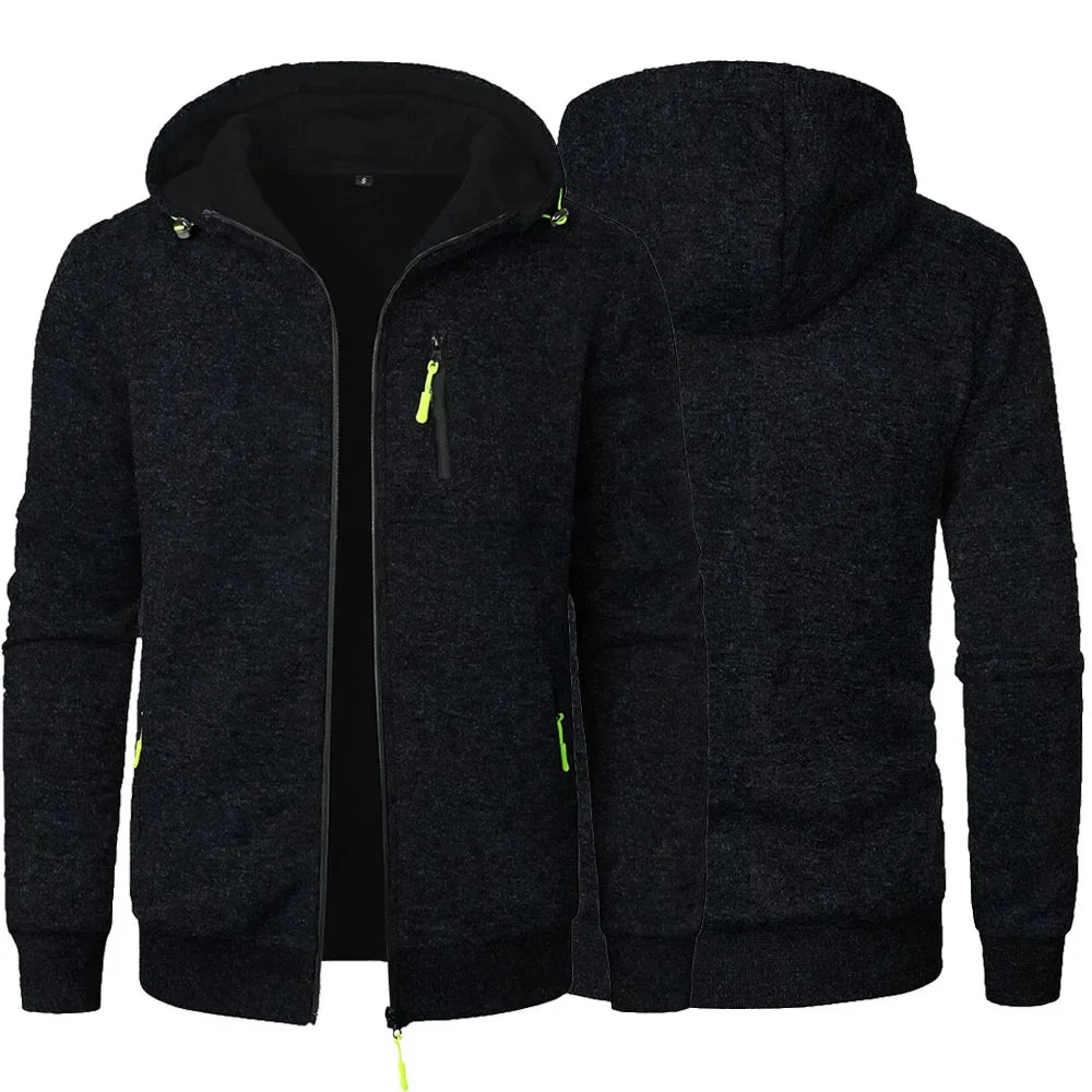 Sudadera informal con capucha para hombre, ropa deportiva ajustada, chaqueta de otoño, chándal, ropa de calle