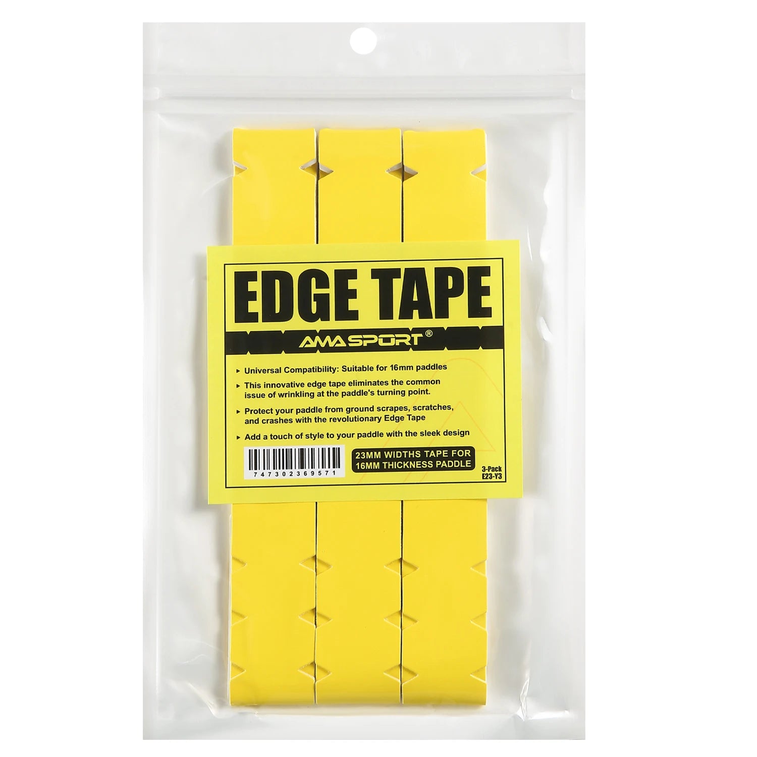 AMASPORT Cinta de protección de paleta de Pickleball 20 mm/23 mm/26 mm para cinta Euard de borde de Pickleball azul marino de 13 mm/16 mm/19 mm