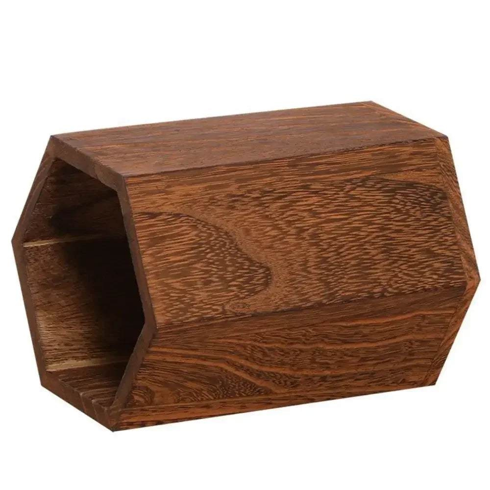 Portalápices de madera para almacenamiento de escritorio, caja porta bolígrafos de gran capacidad estilo INS, organizador de lápices de madera multifuncional