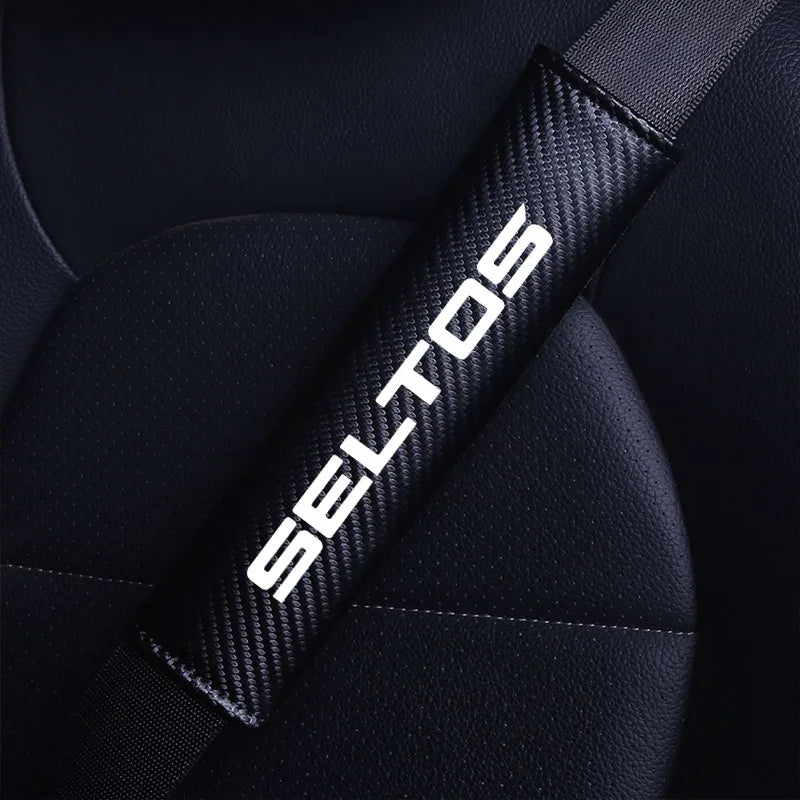 Funda para cinturón de seguridad de coche, funda ajustable para cinturón de seguridad, fundas para correa de hombro, almohadilla protectora de hombro para coche, accesorios para KIA seltos