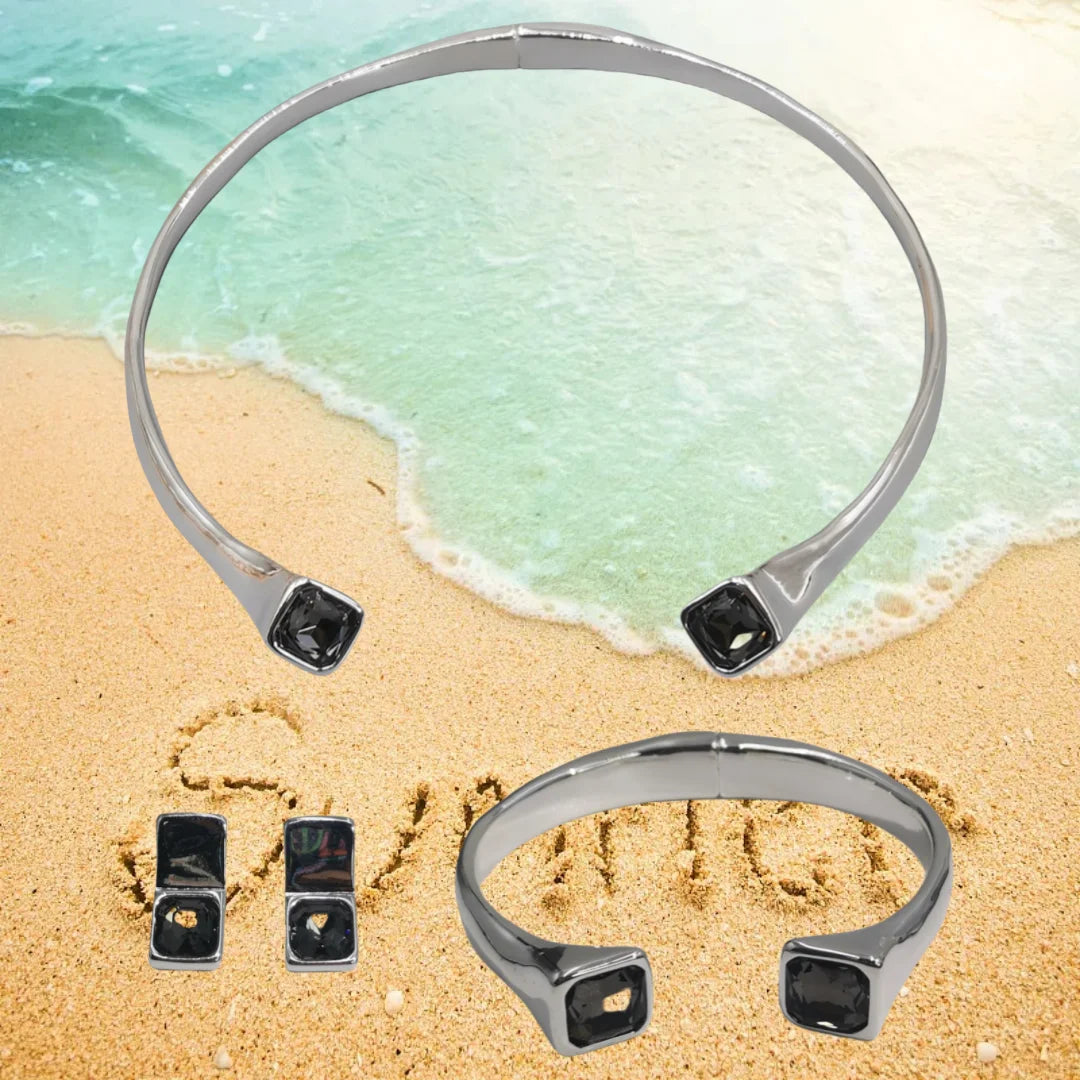 2025 Conjunto de joyería de regalo para mujer, superventas, moda versátil, ocio Popular europeo de verano