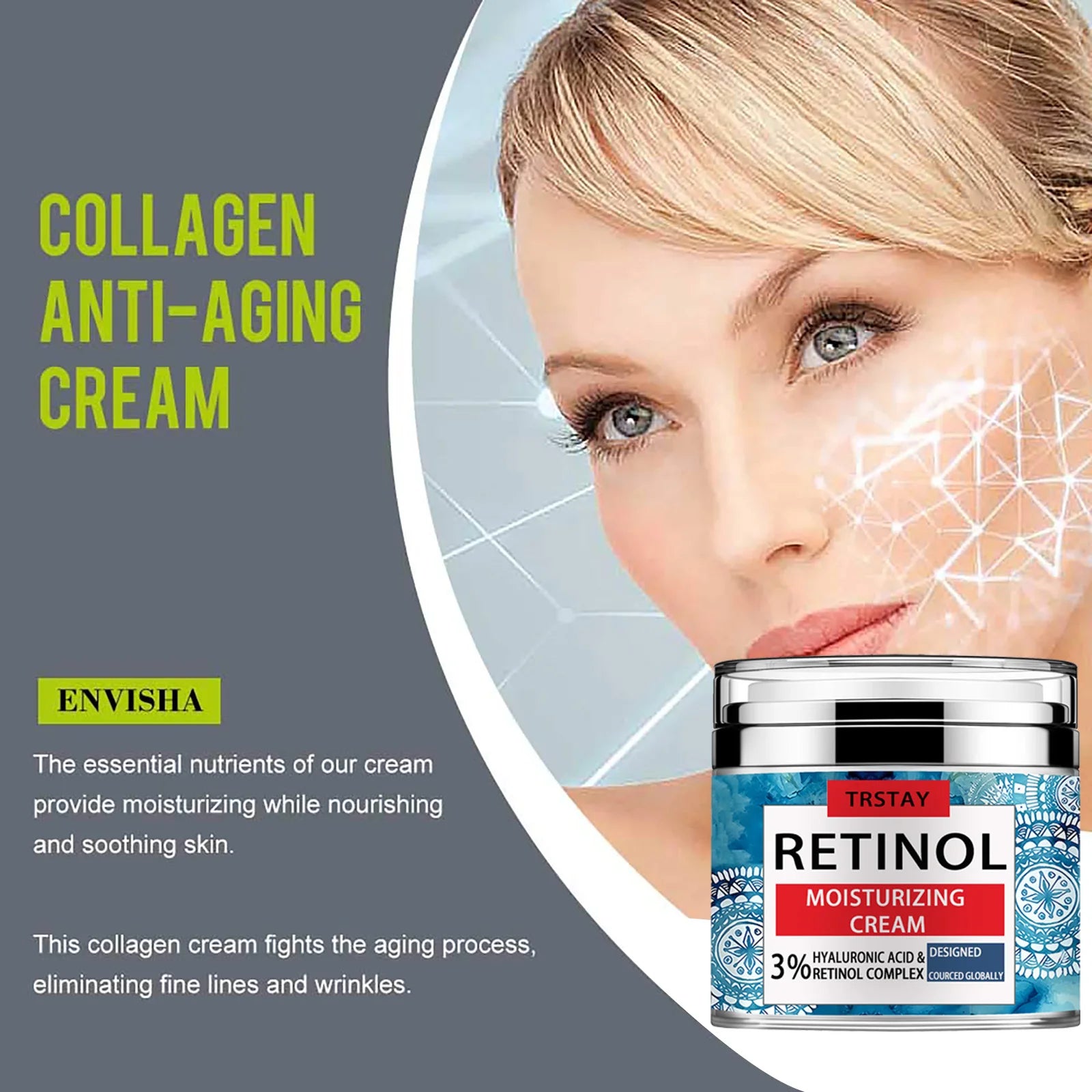 Crema de esencia japonesa Sakura, crema tonificante Sakura con ácido hialurónico,