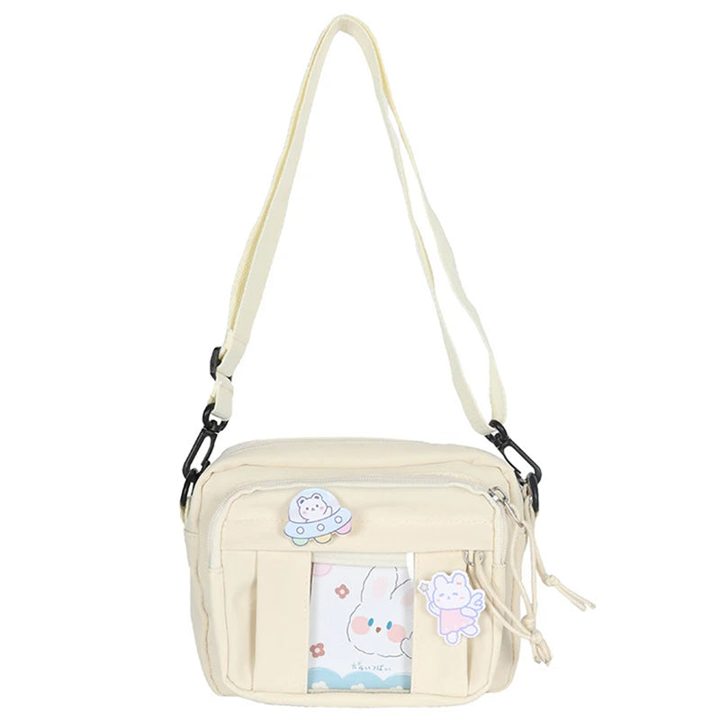 Nuevo Bolso Kawaii para niñas, novedad de 2024, Bolso transparente JK, Bolso cruzado pequeño para mujeres, bolsos y Bolsos de hombro, Bolso Itabag