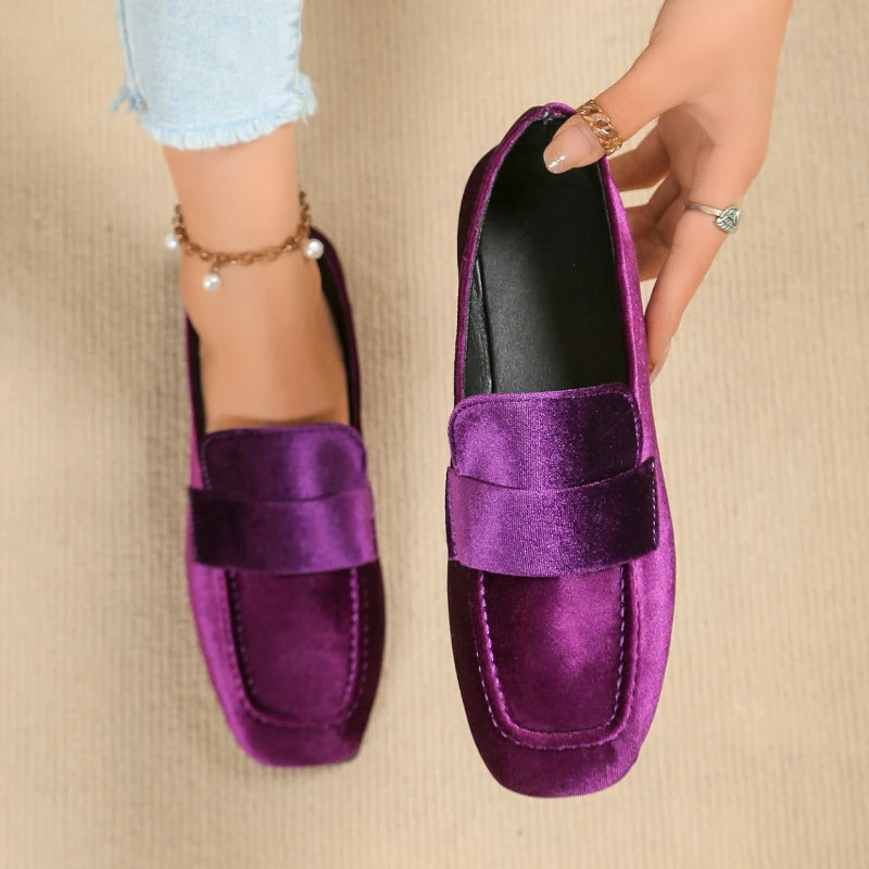 Zapatos planos informales para Mujer, mocasines cómodos a la moda De otoño, zapatillas De plataforma antideslizantes De talla grande, Zapatos De Mujer