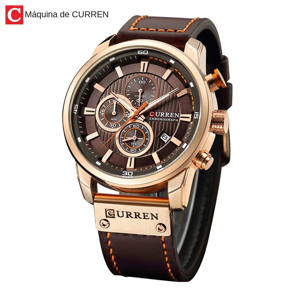 Relojes CURREN de cuarzo con fecha a la moda para hombre, relojes de marca superior de lujo para hombre, cronógrafo deportivo, reloj de pulsera para hombre, reloj Hodinky Masculino