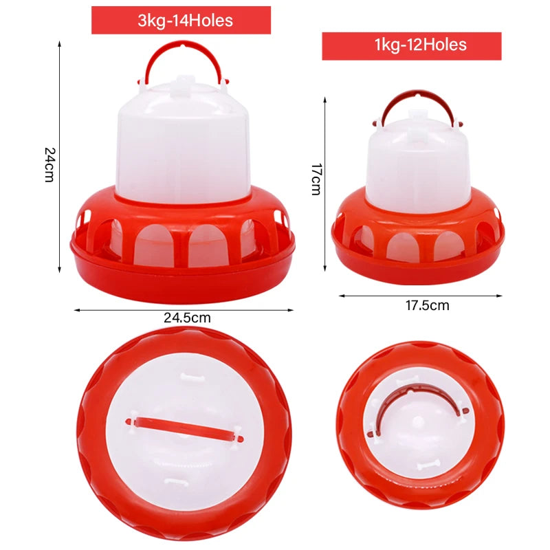 Cubo para beber automático para aves de corral, alimentador de palomas y codorniz, agua de alimentación para pollos, suministro de herramientas de alimentación de animales para aves de corral, 1Kg/3Kg