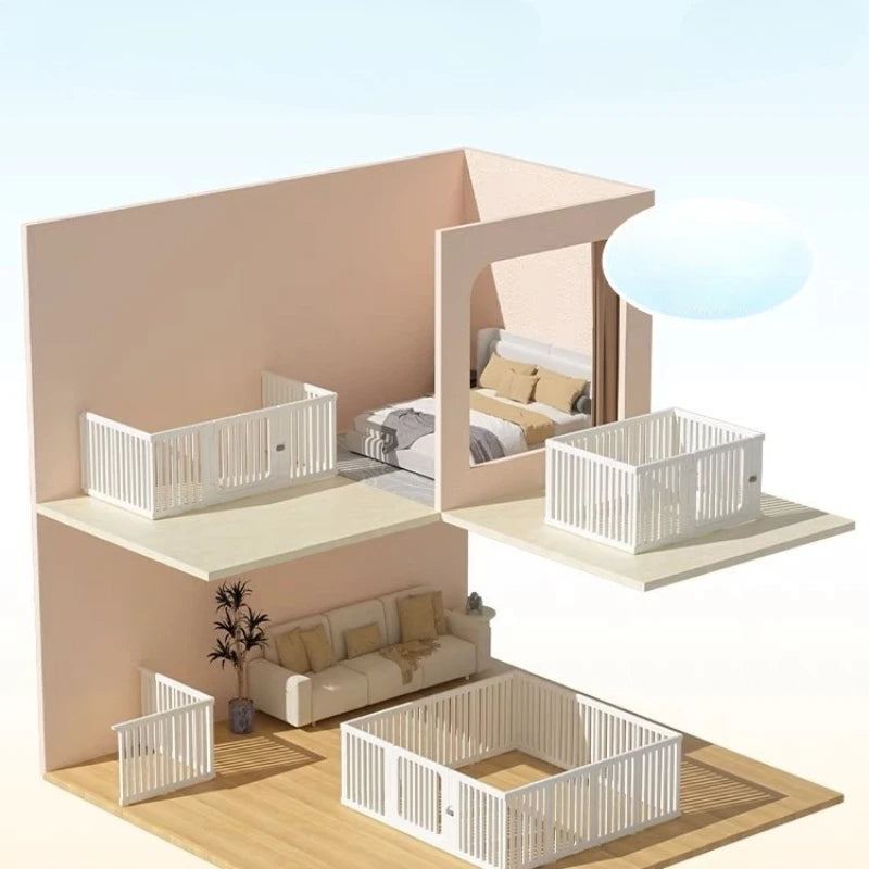 Valla para mascotas, jaula para perros domésticos para interiores, valla para perros pequeños, valla de protección de seguridad especial para interiores, producto de partición portátil para mascotas