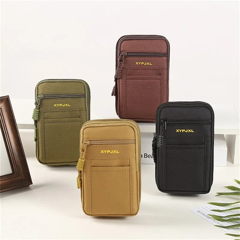 Riñonera para hombre, bolsa para exteriores, impermeable, táctica, militar, deporte, cinturón de caza, Molle, bolsas de nailon para teléfono móvil, herramientas de viaje