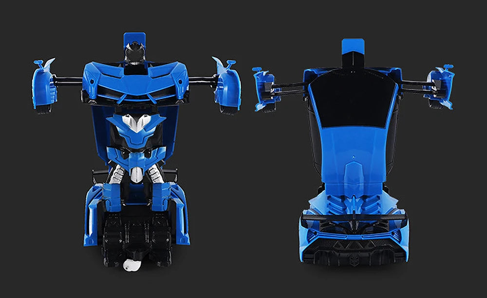 Coche eléctrico RC 2 en 1, Robots de transformación, modelo de vehículo deportivo, Robots, juguetes para niños, coches de de deformación RC geniales remotos, regalos de juguetes para niños
