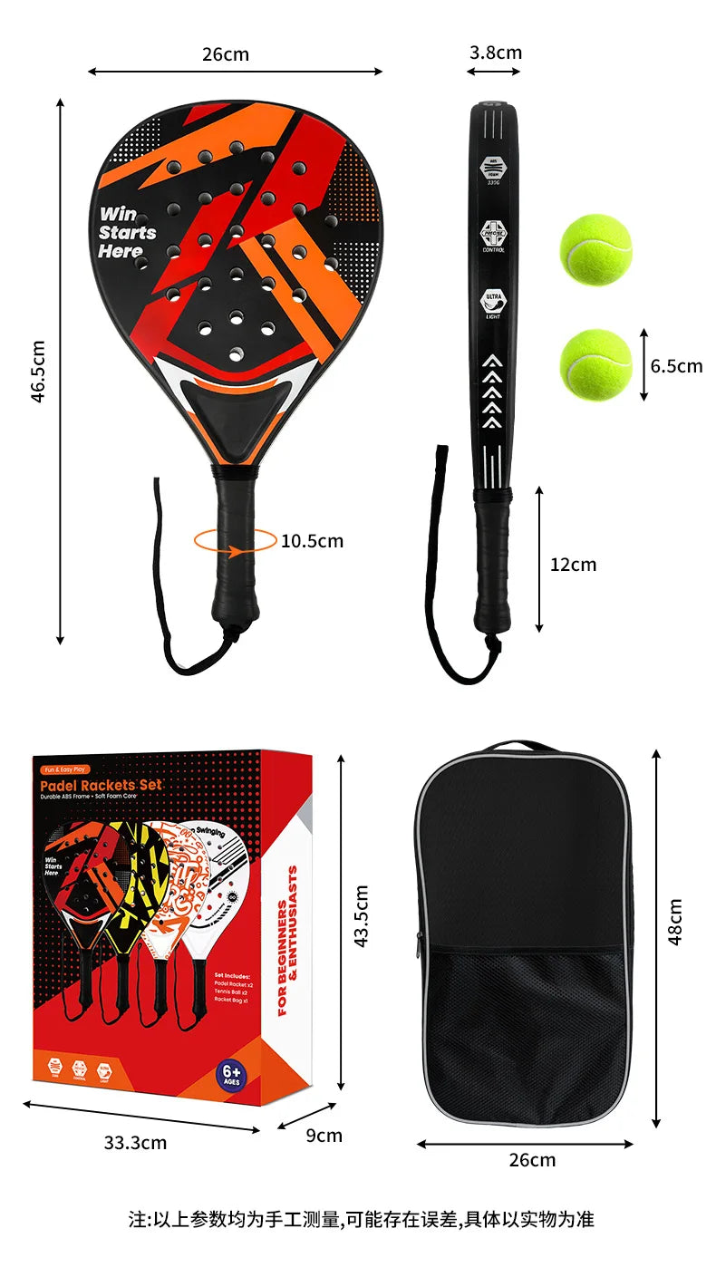 2026 ABS pala padel raqueta de tenis de playa raqueta pickleball padel accesorios al aire libre deportes pickleball paddle beach