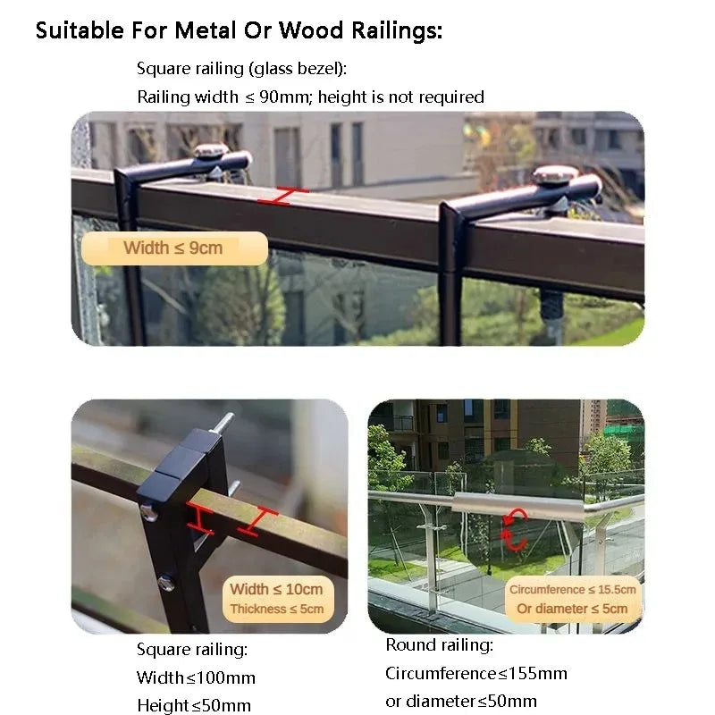 Escritorio plegable portátil, mesas de balcón, barandilla colgante multifuncional, muebles de diseño para el hogar pequeños, modernos y sencillos, impermeables