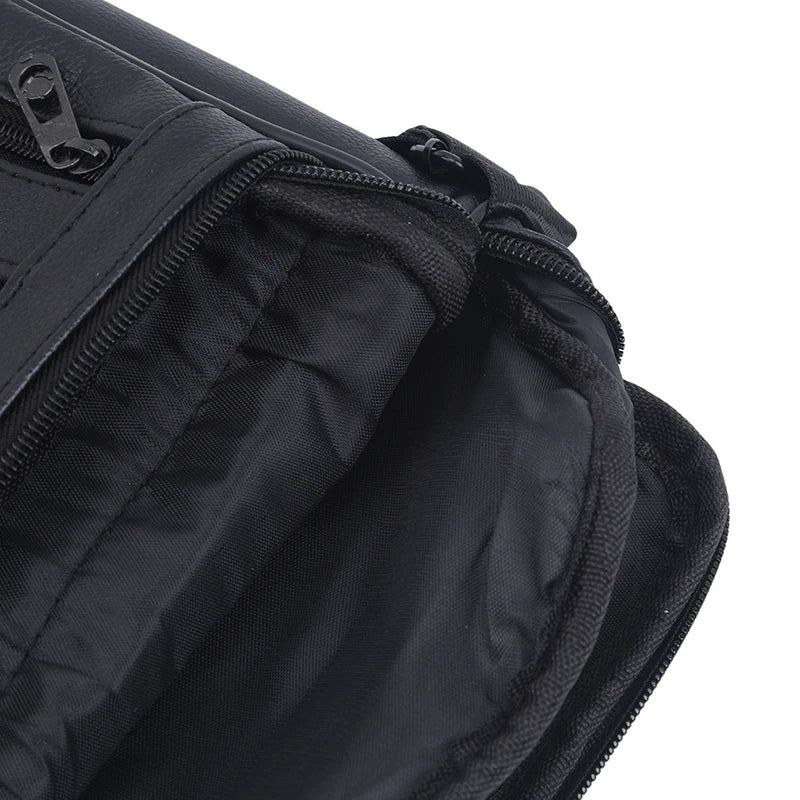 Maletines de cuero PU para hombre, bolsos de piel de vaca de calidad, bolsos de mensajero con cremallera para hombre, bolso de hombro para Ipad