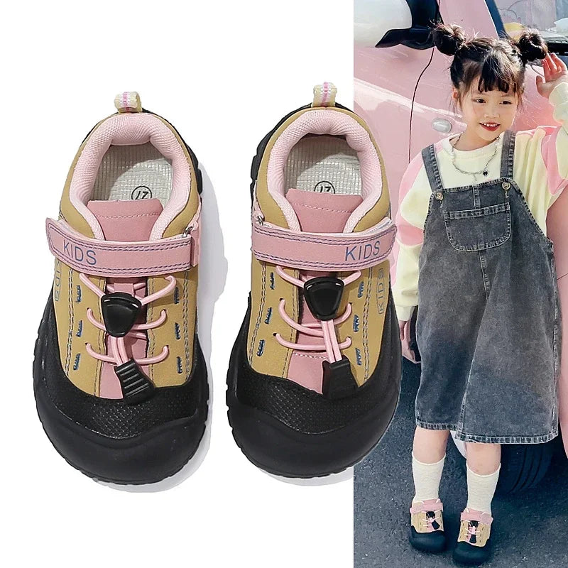 Zapatos deportivos para niños, zapatillas de deporte con suela blanda y punta superior, antideslizantes, cómodas, 2025, nueva moda, zapatos informales para niños y niñas