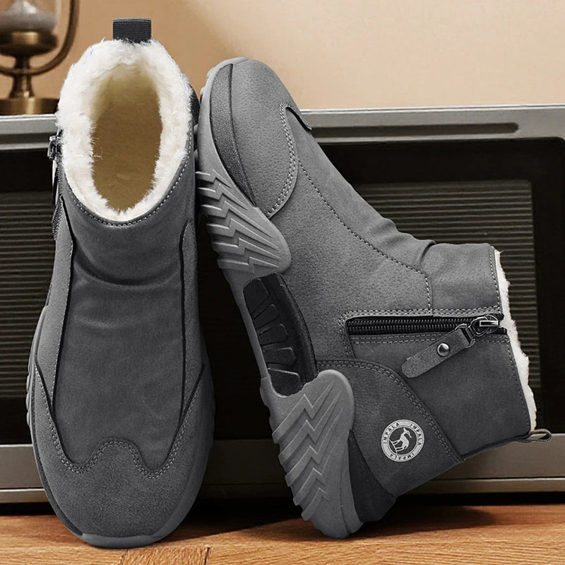 Botas de nieve de invierno, zapatillas para correr, Zapatos informales antideslizantes, impermeables, de caña alta, para viajes, escalada, senderismo, Zapatos para Hombre