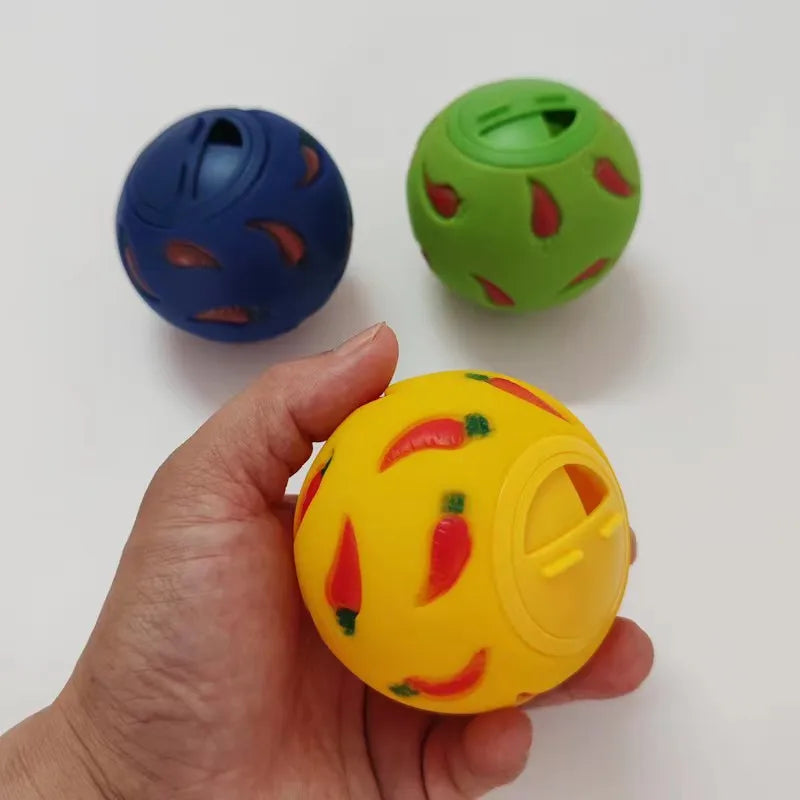 Bola de golosina para conejos, alimentador lento para mascotas, juguete interactivo para conejitos, pelota de juguete para aperitivos, juguetes de alimentación resistentes a mordeduras, hurón, gatito, conejillo de indias, g