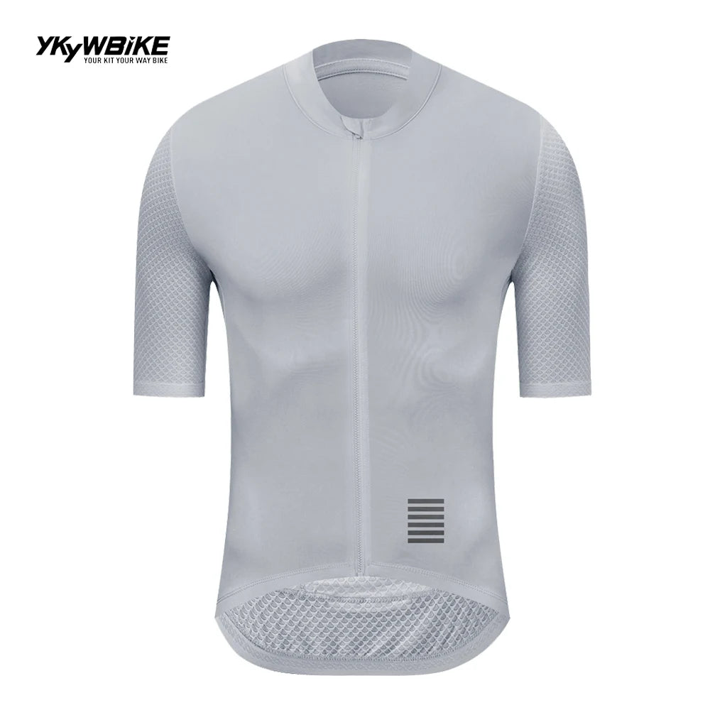 YKYWBIKE-Camiseta de ciclismo para hombre, Maillot de verano para bicicleta de montaña, camiseta para descenso, equipo profesional de alta calidad, ropa de bicicleta de manga corta