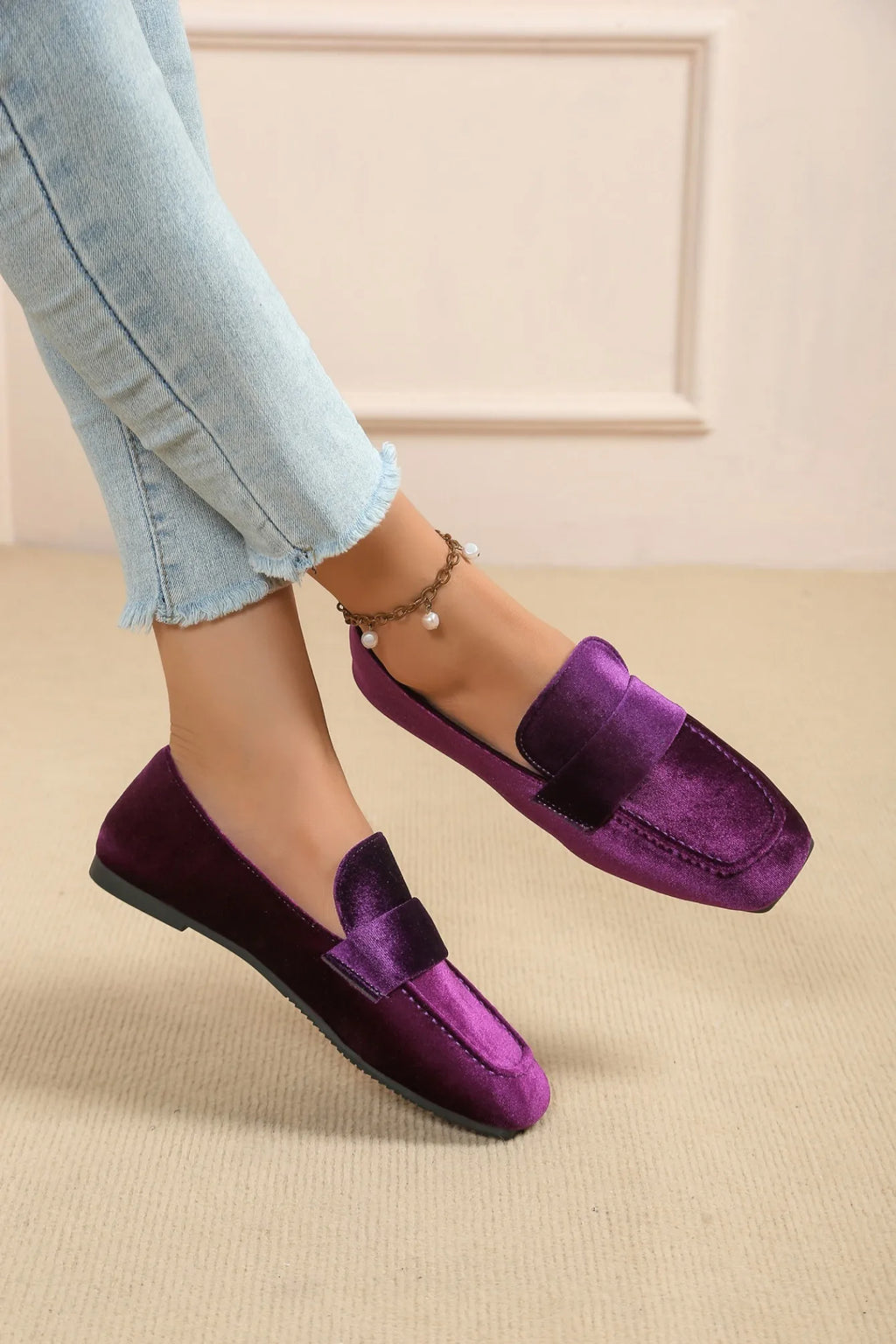 Zapatos planos informales para Mujer, mocasines cómodos a la moda De otoño, zapatillas De plataforma antideslizantes De talla grande, Zapatos De Mujer