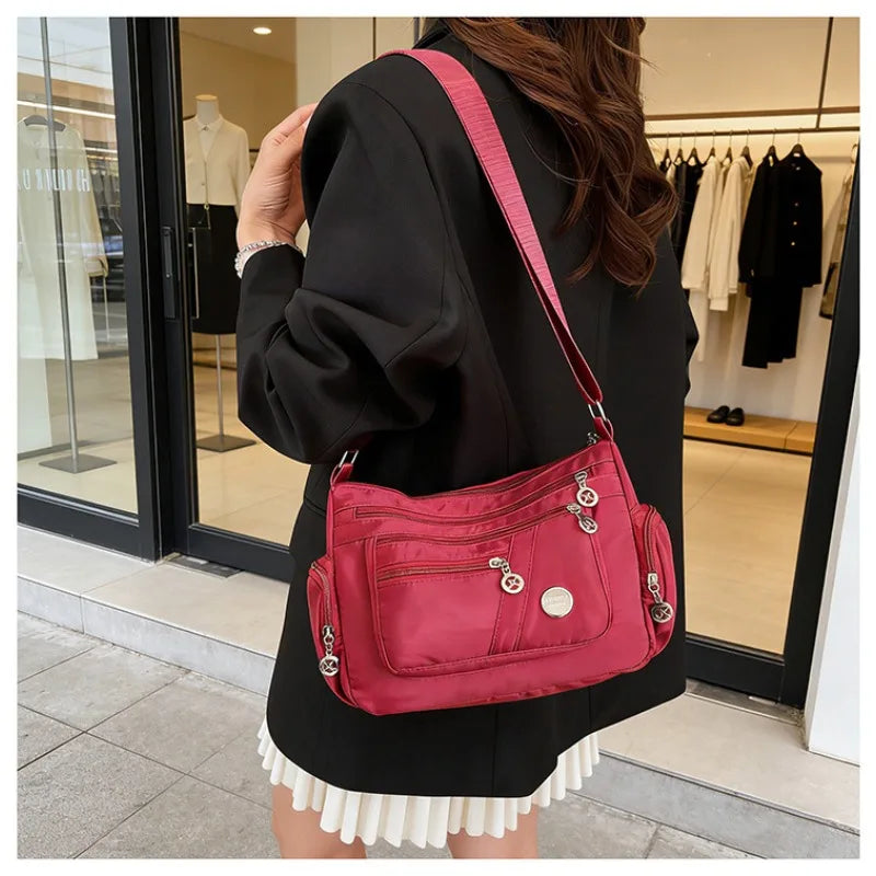 Bolso de mujer, bolso bandolera, bolso cuadrado pequeño de moda, mochila pequeña con múltiples compartimentos, bolso de hombro pequeño, bolso de mujer