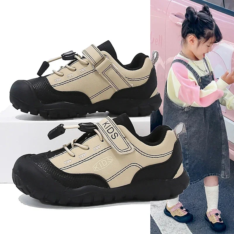 Zapatos deportivos para niños, zapatillas de deporte con suela blanda y punta superior, antideslizantes, cómodas, 2025, nueva moda, zapatos informales para niños y niñas