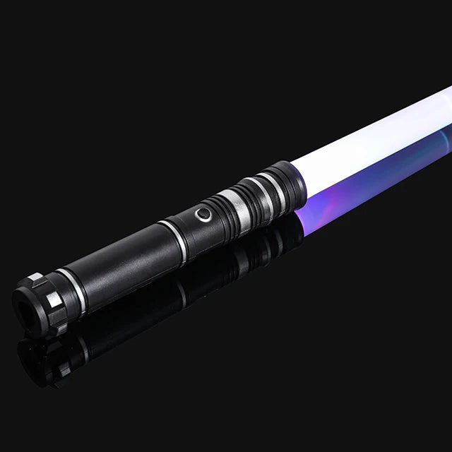 Espada láser de 75CM, sable de luz rojo y azul, doble sable, transformación Rave, arma de Cosplay para niños, juguete intermitente, espadas brillantes para fiesta