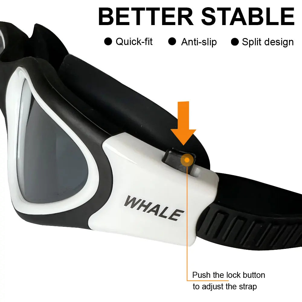 Gafas de natación profesionales antivaho para adultos, lentes de protección UV para hombres y mujeres, gafas de natación de silicona ajustables impermeables en la piscina